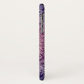 Weißer Mandala auf lila Hintergrund Case-Mate iPhone Hülle (Hinten/Links)