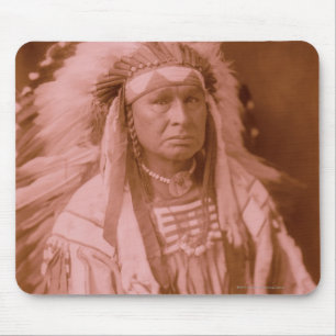 Weißer Mann lässt ihn - Krähe laufen Mousepad