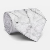 WEISSER MARBLE NECK TIE KRAWATTE (Gerollt)