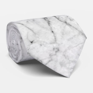 WEISSER MARBLE NECK TIE KRAWATTE