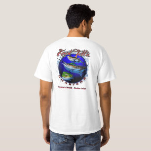 Weißer Marlin Rip Art Logo T-Shirt