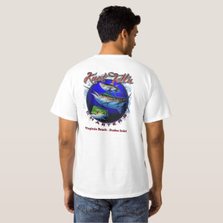 Weißer Marlin Rip Art Logo T-Shirt