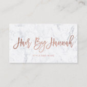 Weißer Marmor 2 der kundenspezifischen Visitenkarte (Vorderseite)