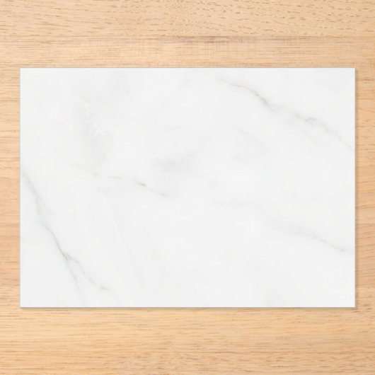 Weißer Marmor Acryleinladungen (Vorderseite)