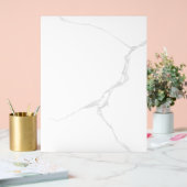 Weißer Marmor  Acrylschild (Hochzeit)