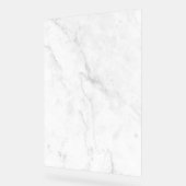 Weißer Marmor Acrylschild (Winkel)