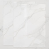 Weißer Marmor Ankündigung (Vorne/Hinten)