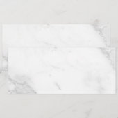 Weißer Marmor Ankündigung (Vorne/Hinten)