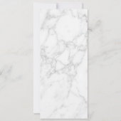 Weißer Marmor Ankündigung (Rückseite)