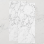 Weißer Marmor Ankündigung (Vorne/Hinten)