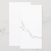 Weißer Marmor Ankündigung (Vorne/Hinten)