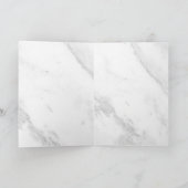 Weißer Marmor Ankündigung (Innenseite)