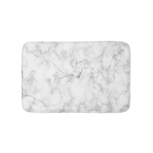 Weißer Marmor Badematte (Vorderseite)