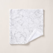 Weißer Marmor Badhandtuch Set (Waschlappen)