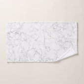 Weißer Marmor Badhandtuch Set (Handtuch)