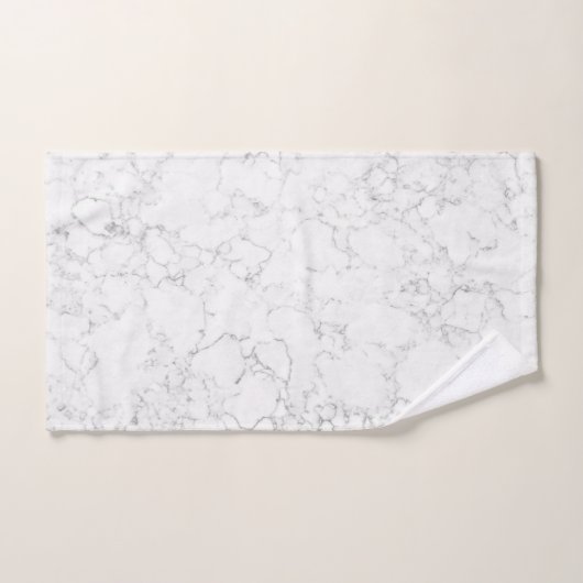 Weißer Marmor Badhandtuch Set (Handtuch)