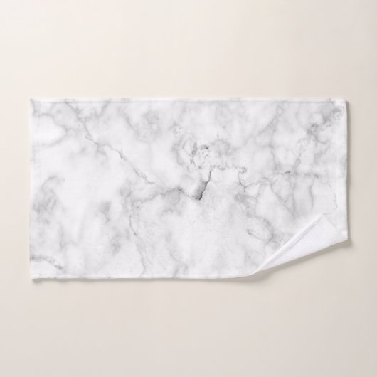 Weißer Marmor Badhandtuch Set (Handtuch)