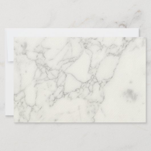 Weißer Marmor Briefpapier (Vorderseite)