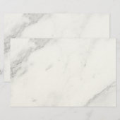 Weißer Marmor Briefpapier (Vorne/Hinten)