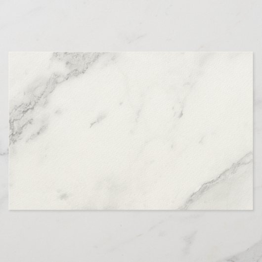 Weißer Marmor Briefpapier (Vorderseite)