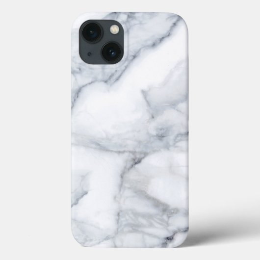 Weißer Marmor Carrara Calacatta Textur Case-Mate iPhone Hülle (Rückseite)