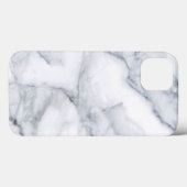 Weißer Marmor Carrara Calacatta Textur Case-Mate iPhone Hülle (Rückseite (Horizontal))