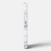 Weißer Marmor Carrara Calacatta Textur Case-Mate iPhone Hülle (Rückseite / Links)
