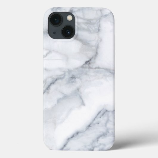 Weißer Marmor Carrara Calacatta Textur Case-Mate iPhone Hülle (Rückseite)