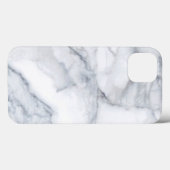 Weißer Marmor Carrara Calacatta Textur Case-Mate iPhone Hülle (Rückseite (Horizontal))