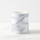 Weißer Marmor Carrara Calacatta Textur Kaffeetasse (Mittel)
