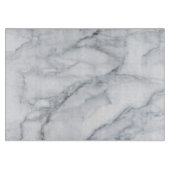 Weißer Marmor Carrara Calacatta Textur Schneidebrett (Vorderseite)