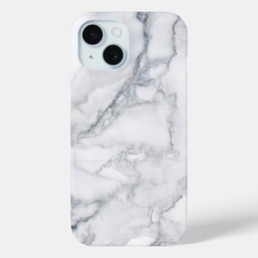 Weißer Marmor Carrara Textur Case-Mate iPhone Hülle (Rückseite)