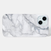 Weißer Marmor Carrara Textur Case-Mate iPhone Hülle (Rückseite (Horizontal))