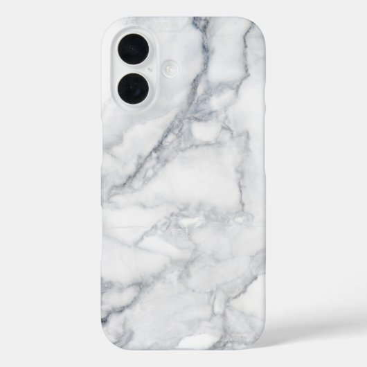 Weißer Marmor Carrara Textur Case-Mate iPhone Hülle (Rückseite)