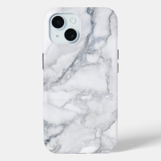 Weißer Marmor Carrara Textur Case-Mate iPhone Hülle (Rückseite)