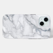 Weißer Marmor Carrara Textur Case-Mate iPhone Hülle (Rückseite (Horizontal))
