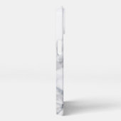 Weißer Marmor Carrara Textur iPhone Hülle (Rechte Seite)