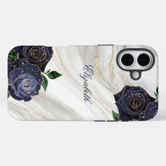 Weißer Marmor Case-Mate iPhone Hülle (Rückseite (Horizontal))