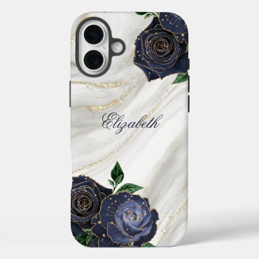 Weißer Marmor Case-Mate iPhone Hülle (Rückseite)