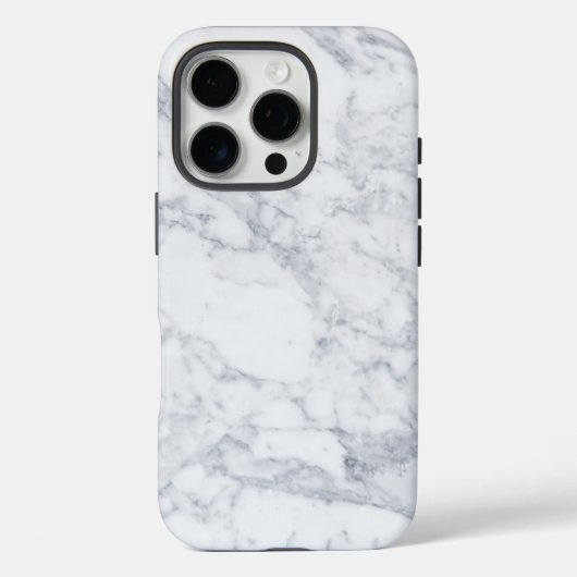 Weißer Marmor Case-Mate iPhone Hülle (Rückseite)