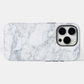 Weißer Marmor Case-Mate iPhone Hülle (Rückseite (Horizontal))