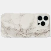 Weißer Marmor Case-Mate iPhone Hülle (Rückseite (Horizontal))