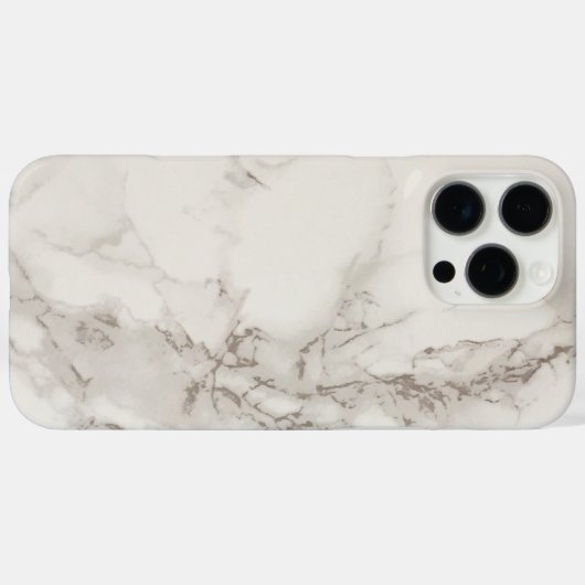 Weißer Marmor Case-Mate iPhone Hülle (Rückseite (Horizontal))