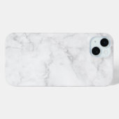 Weißer Marmor Case-Mate iPhone Hülle (Rückseite (Horizontal))