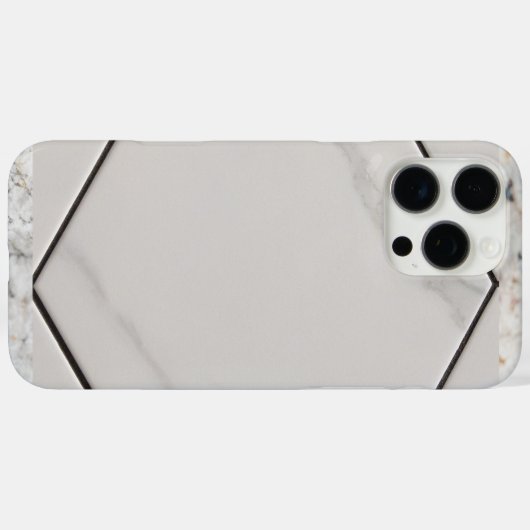 Weißer Marmor Case-Mate iPhone Hülle (Rückseite (Horizontal))