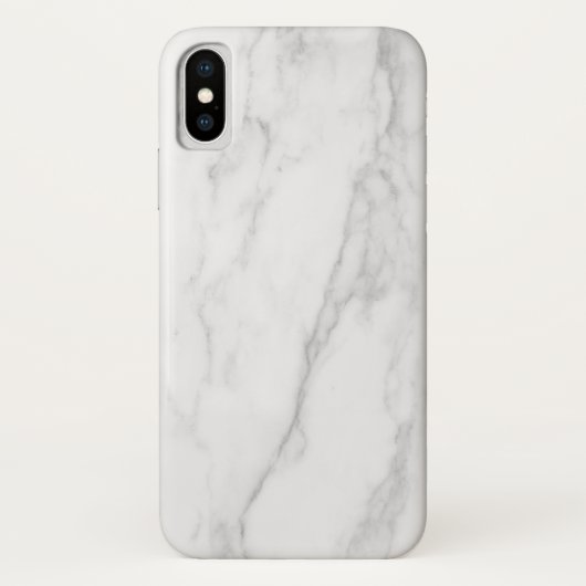 Weißer Marmor Case-Mate iPhone Hülle (Rückseite)
