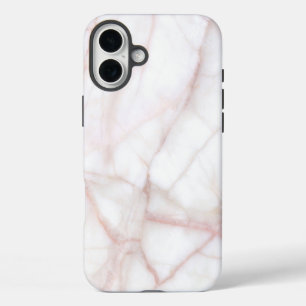 Weißer Marmor iPhone 16 Plus Hülle