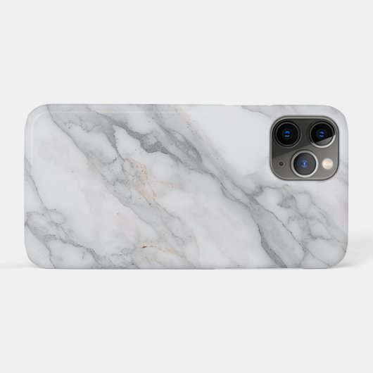 Weißer Marmor Case-Mate iPhone Hülle (Rückseite (Horizontal))