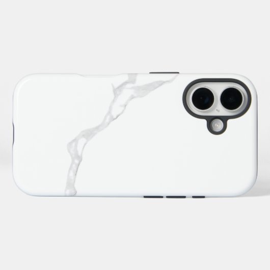 Weißer Marmor Case-Mate iPhone Hülle (Rückseite (Horizontal))