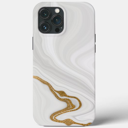 Weißer Marmor Case-Mate iPhone Hülle (Rückseite)